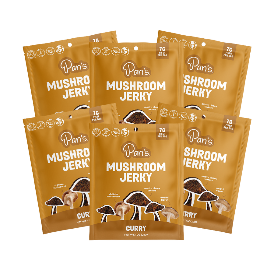 Curry Mushroom Jerky - Single Serve Pack L4