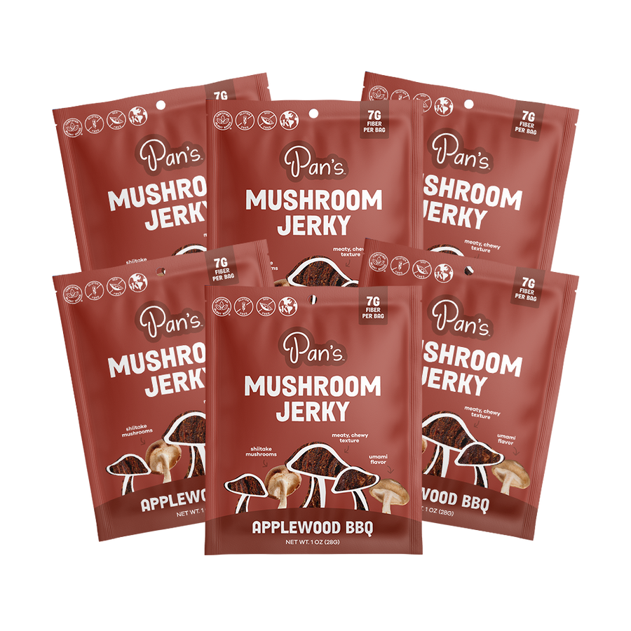 Applewood BBQ Mushroom Jerky - Single Serve Pack B0