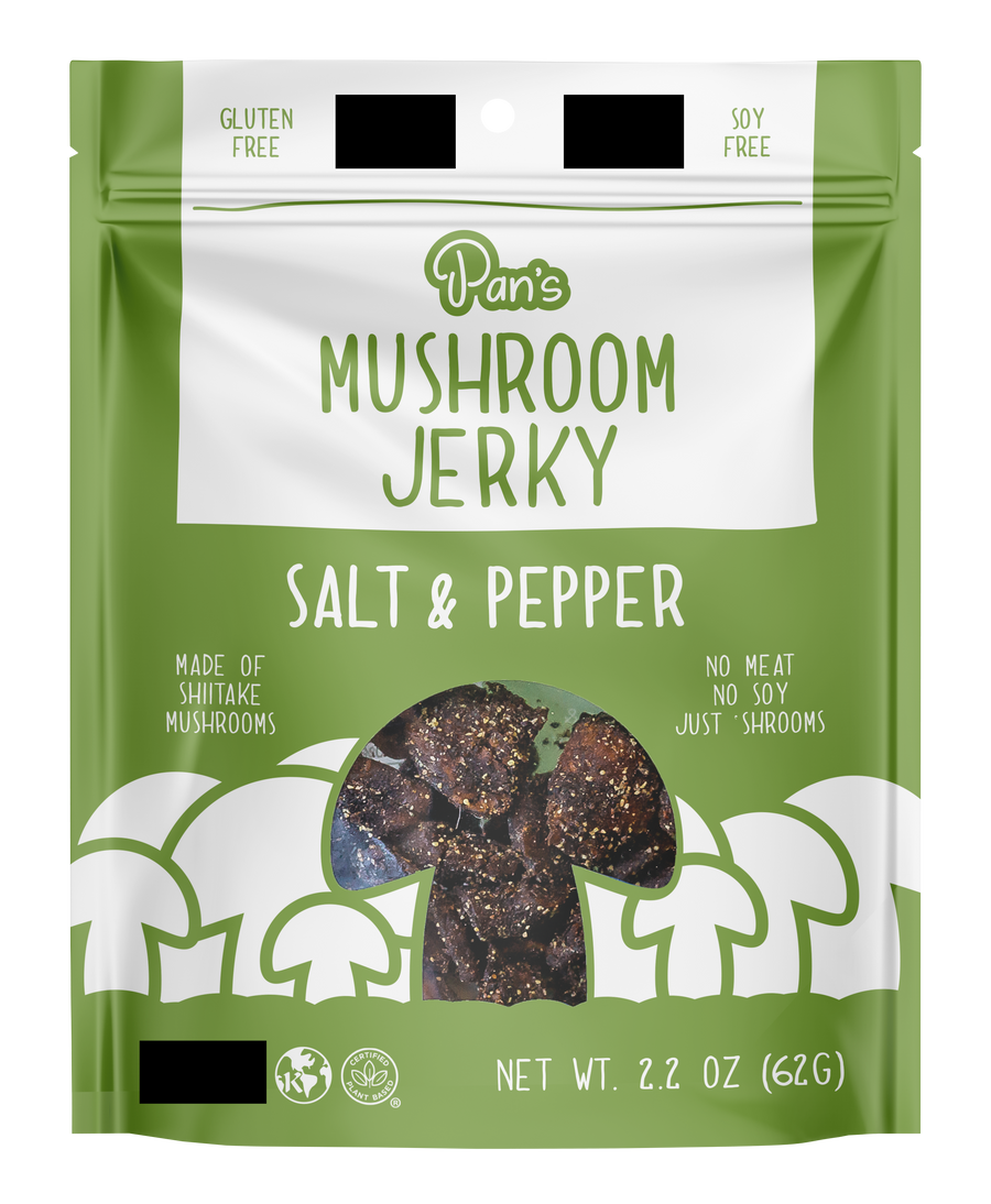 Salt & Pepper Mushroom Jerky - Upcycled Packaging Bundle M4